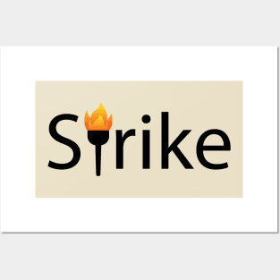 Strike creative artwork Posters and Art